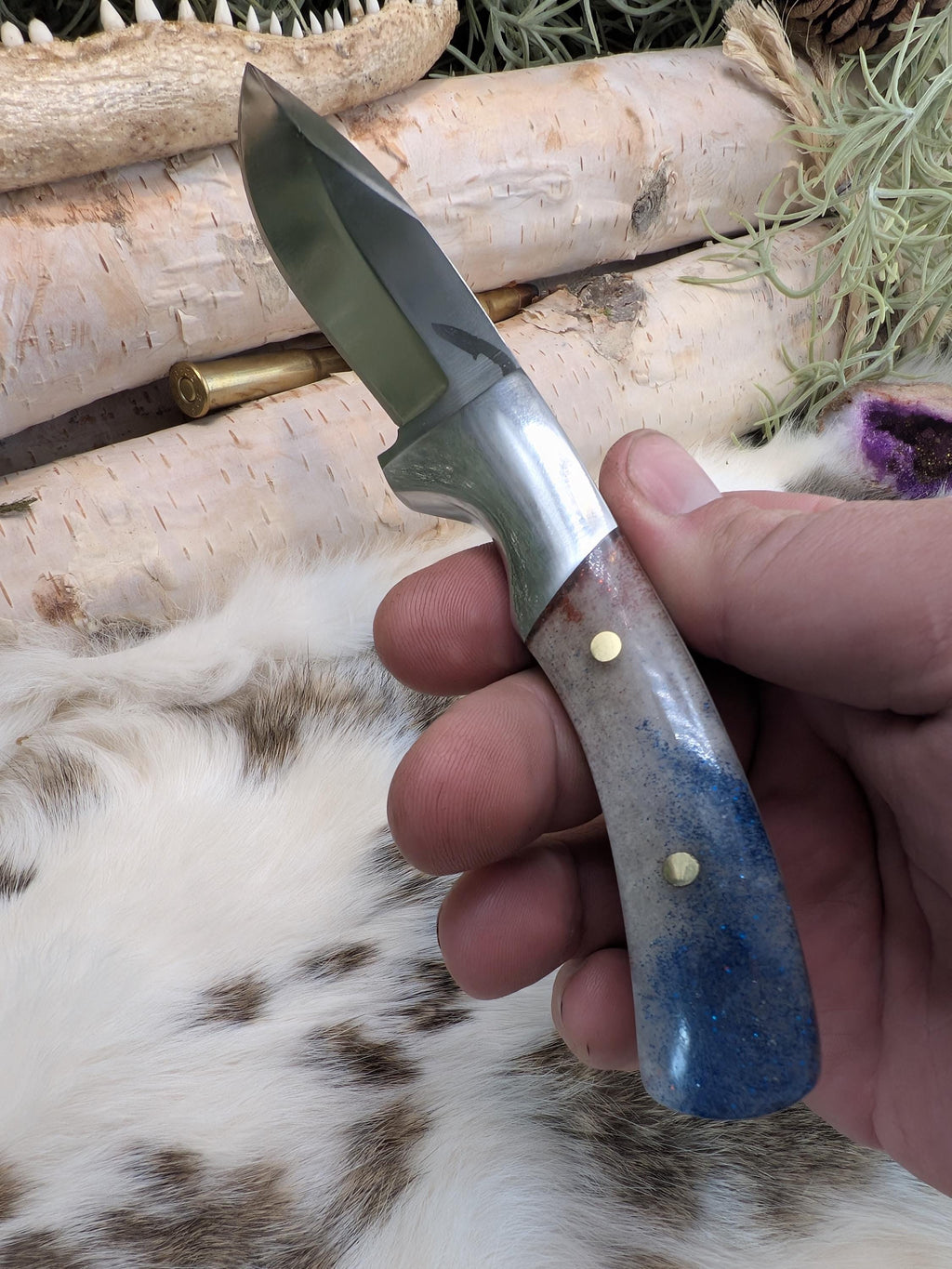 Handmade Donovan Byers Drop Point Knife | Leather Sheath Included | Unique Gift for Hunters & Collectors | Personalized gift for him | groom