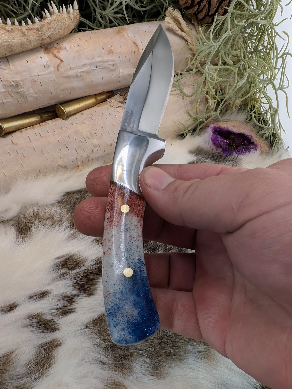 Handmade Donovan Byers Drop Point Knife | Leather Sheath Included | Unique Gift for Hunters & Collectors | Personalized gift for him | groom