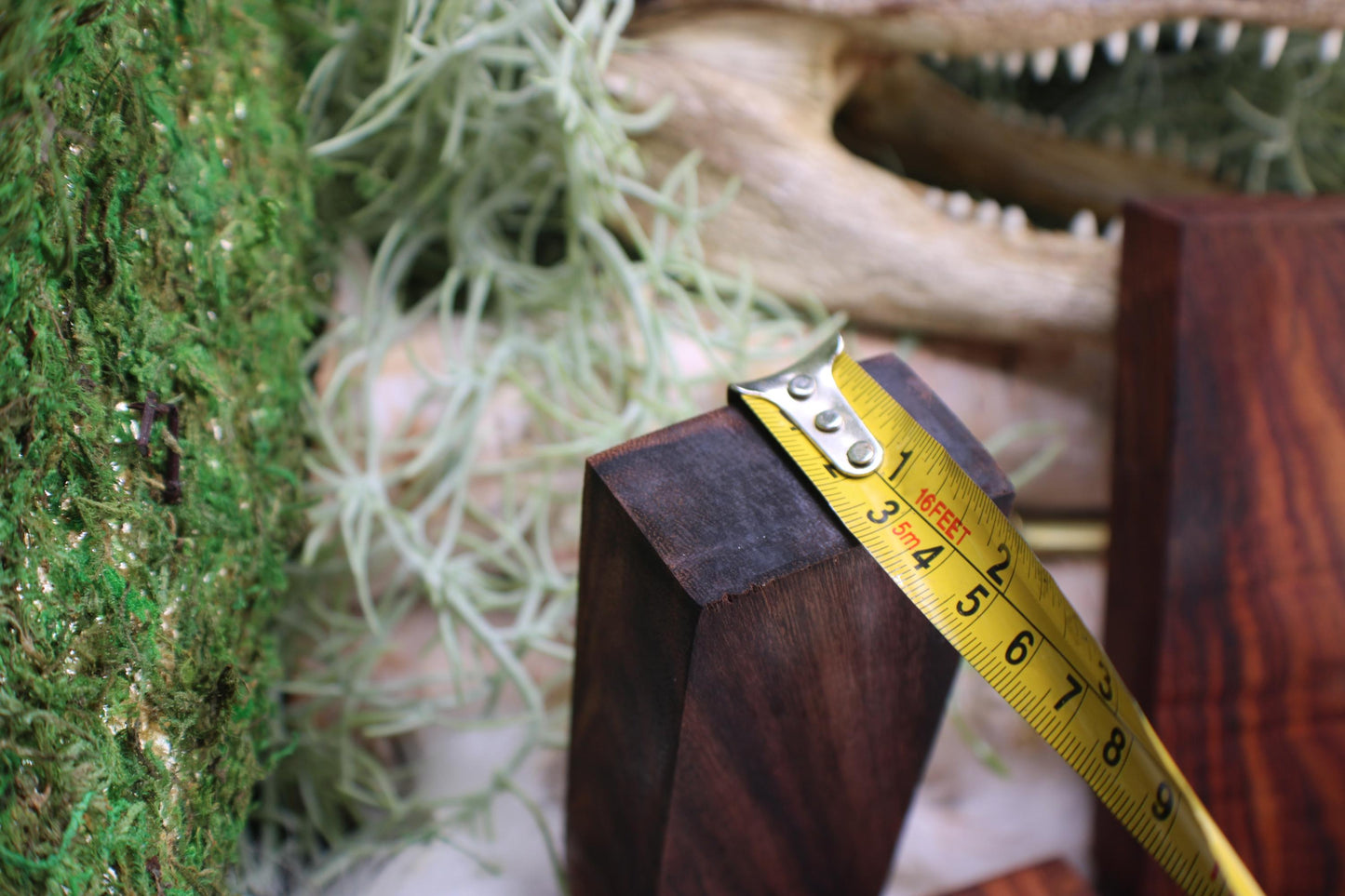 Asian Rosewood Knife Handle Block: Exotic Wood Scale, Bookmatched
