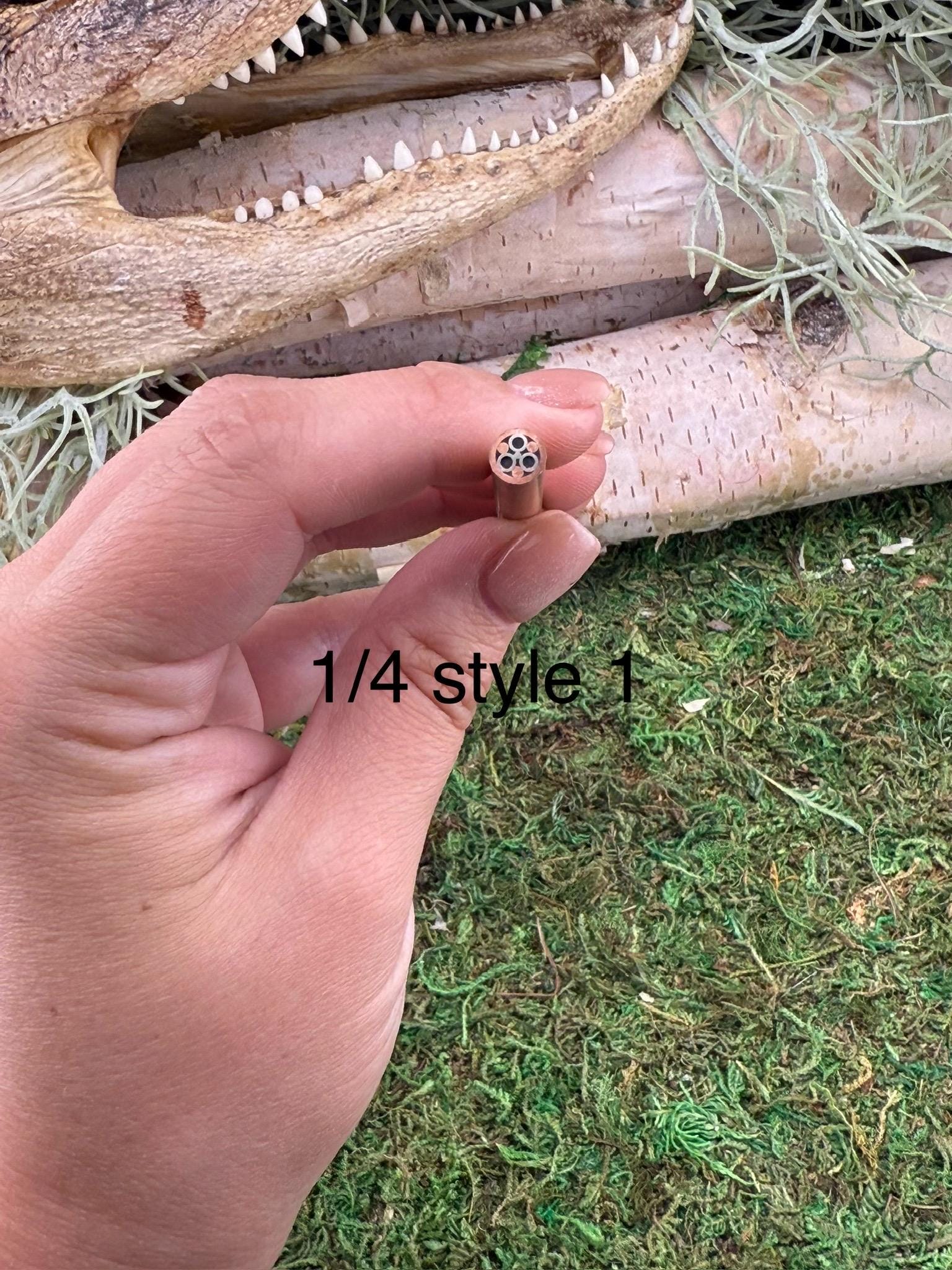 mosaic pin | custom knife making supply | 1/4 x 6 | unique mosaic design style 1