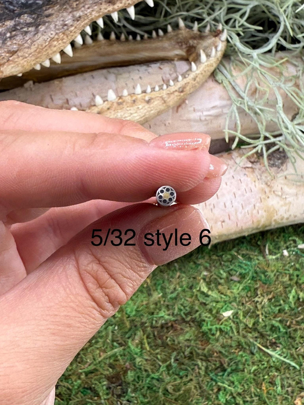 mosaic pin | custom knife making supply | 5/32 x 6 | unique mosaic design style 6