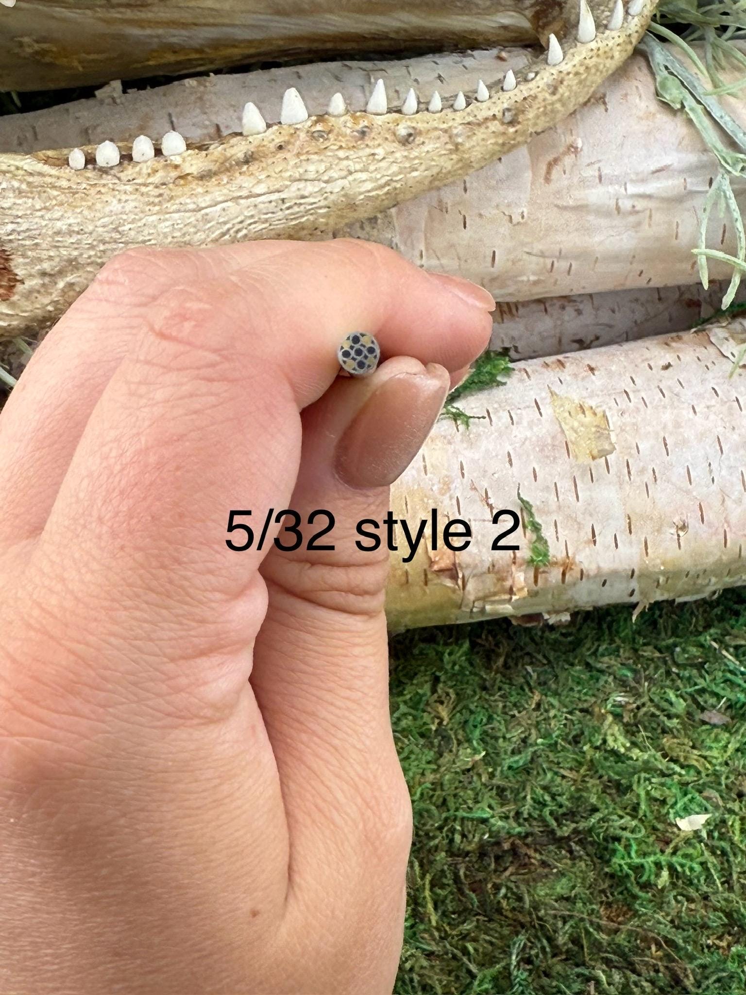 mosaic pin | custom knife making supply | 5/32 x 6 | unique mosaic design style 2