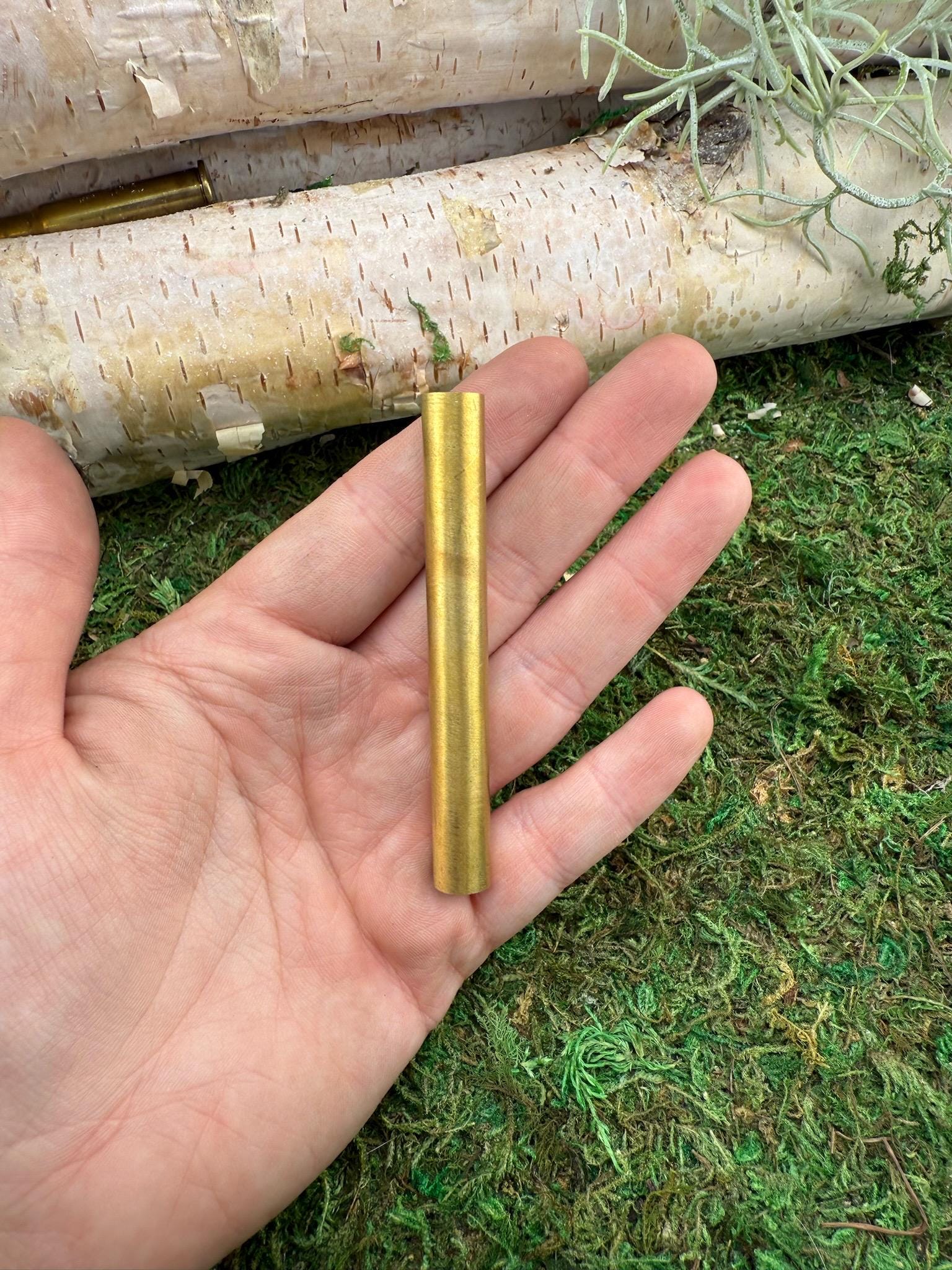 mosaic pin | custom knife making supply | 3/8 x 3 inch| unique three wooden old rugged cross design