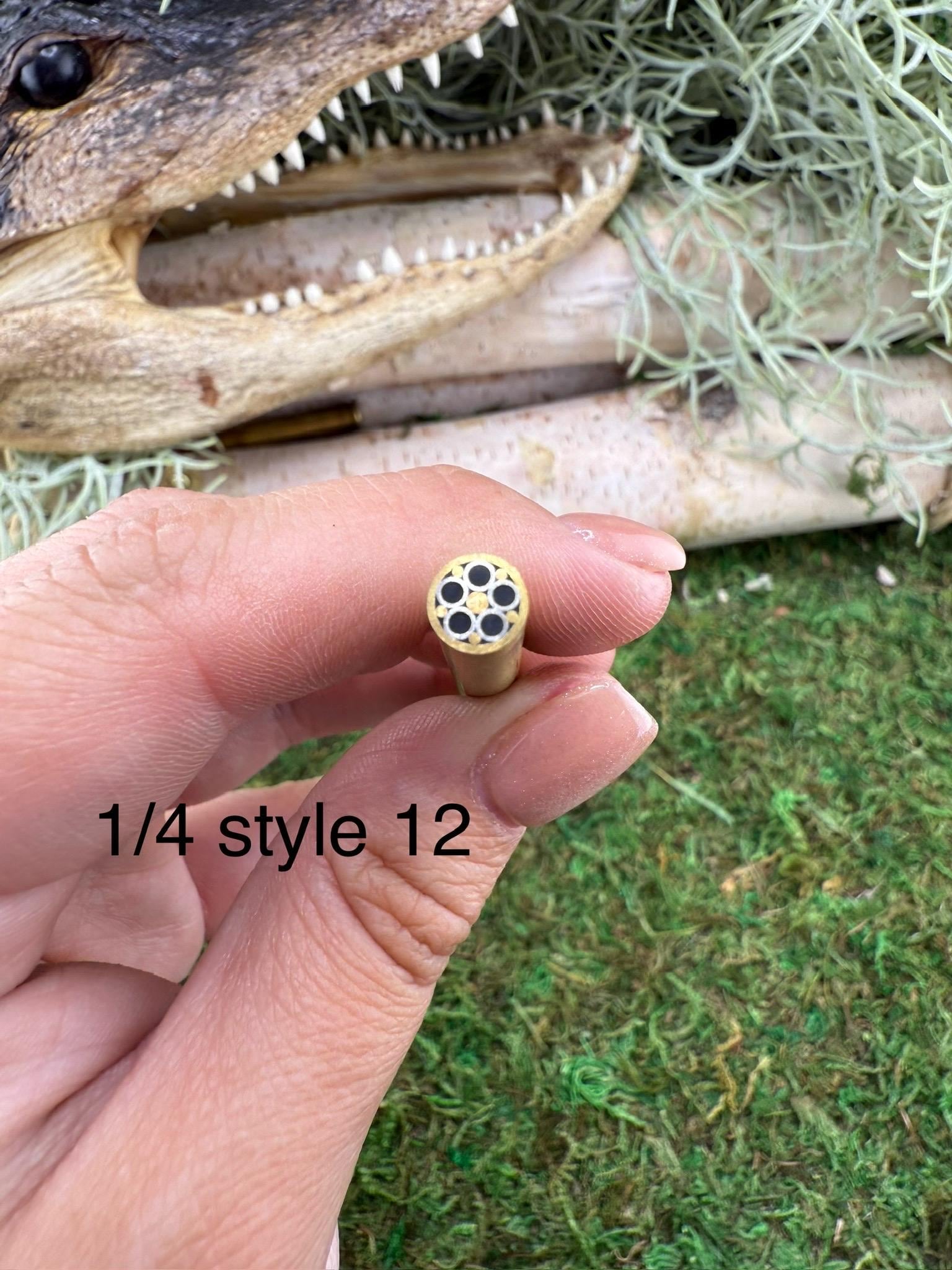 mosaic pin | custom knife making supply | 1/4 x 6 | unique mosaic design style 12