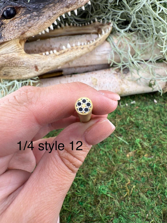 mosaic pin | custom knife making supply | 1/4 x 6 | unique mosaic design style 12