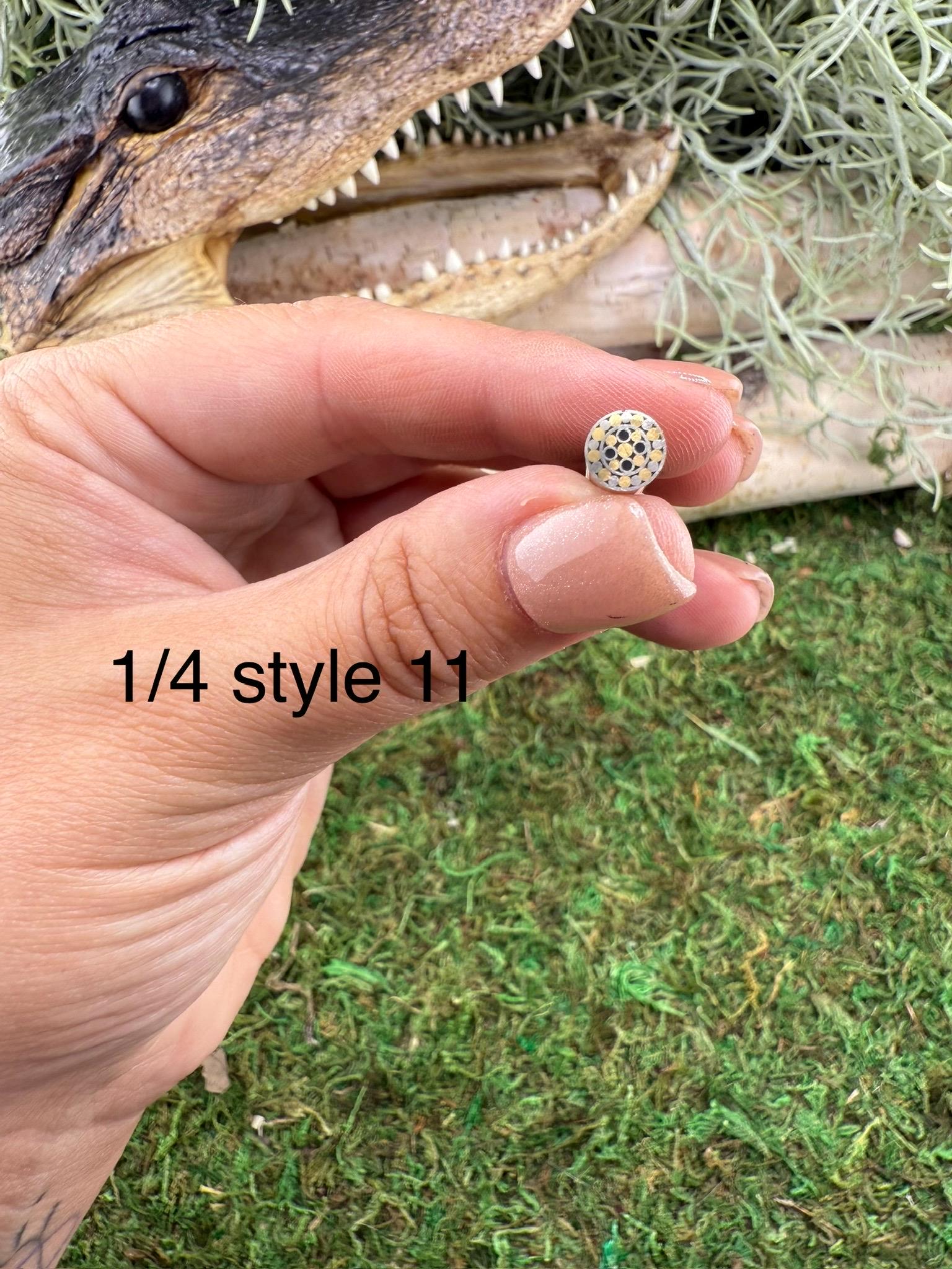 mosaic pin | custom knife making supply | 1/4 x 6 | unique mosaic design style 11