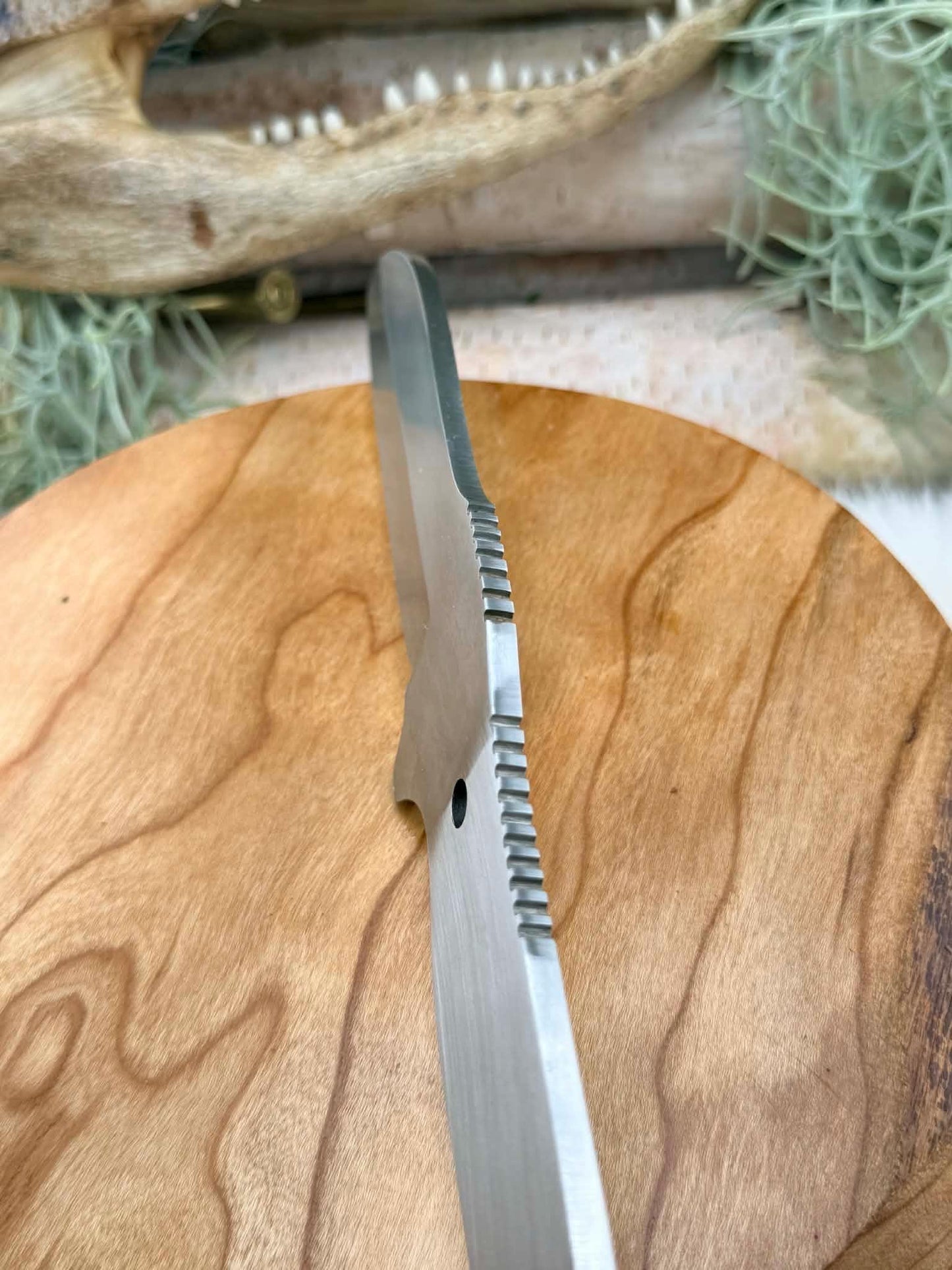 440C Sheepsfoot Fixed Blade Knife Blank - Precision Utility & Bushcraft DIY Kit