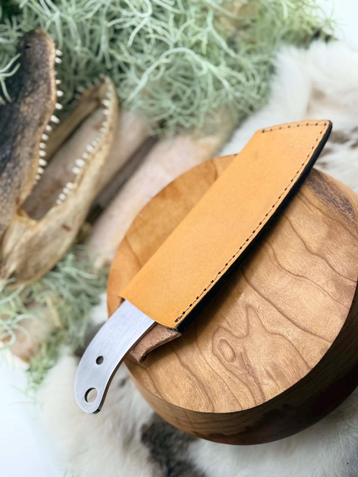 440C Sheepsfoot Fixed Blade Knife Blank - Precision Utility & Bushcraft DIY Kit