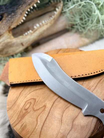 Nessmuk Fixed Blade Knife Blank - 440C Bushcraft Camping Skinner DIY Kit