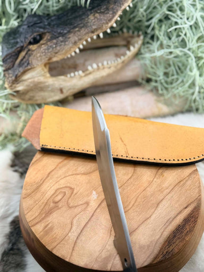 Nessmuk Fixed Blade Knife Blank - 440C Bushcraft Camping Skinner DIY Kit
