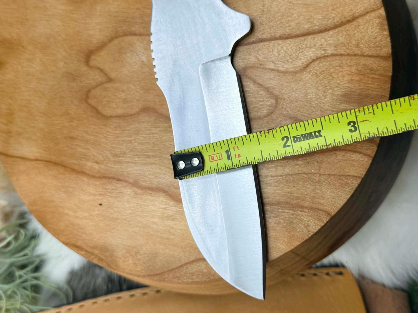 440C Sheepsfoot Fixed Blade Knife Blank - Precision Utility & Bushcraft DIY Kit