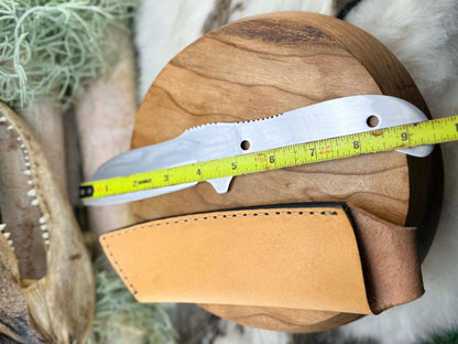 440C Sheepsfoot Fixed Blade Knife Blank - Precision Utility & Bushcraft DIY Kit