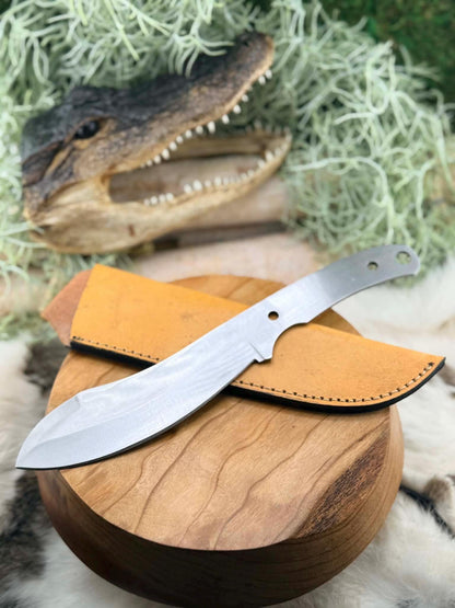 Nessmuk Fixed Blade Knife Blank - 440C Bushcraft Camping Skinner DIY Kit