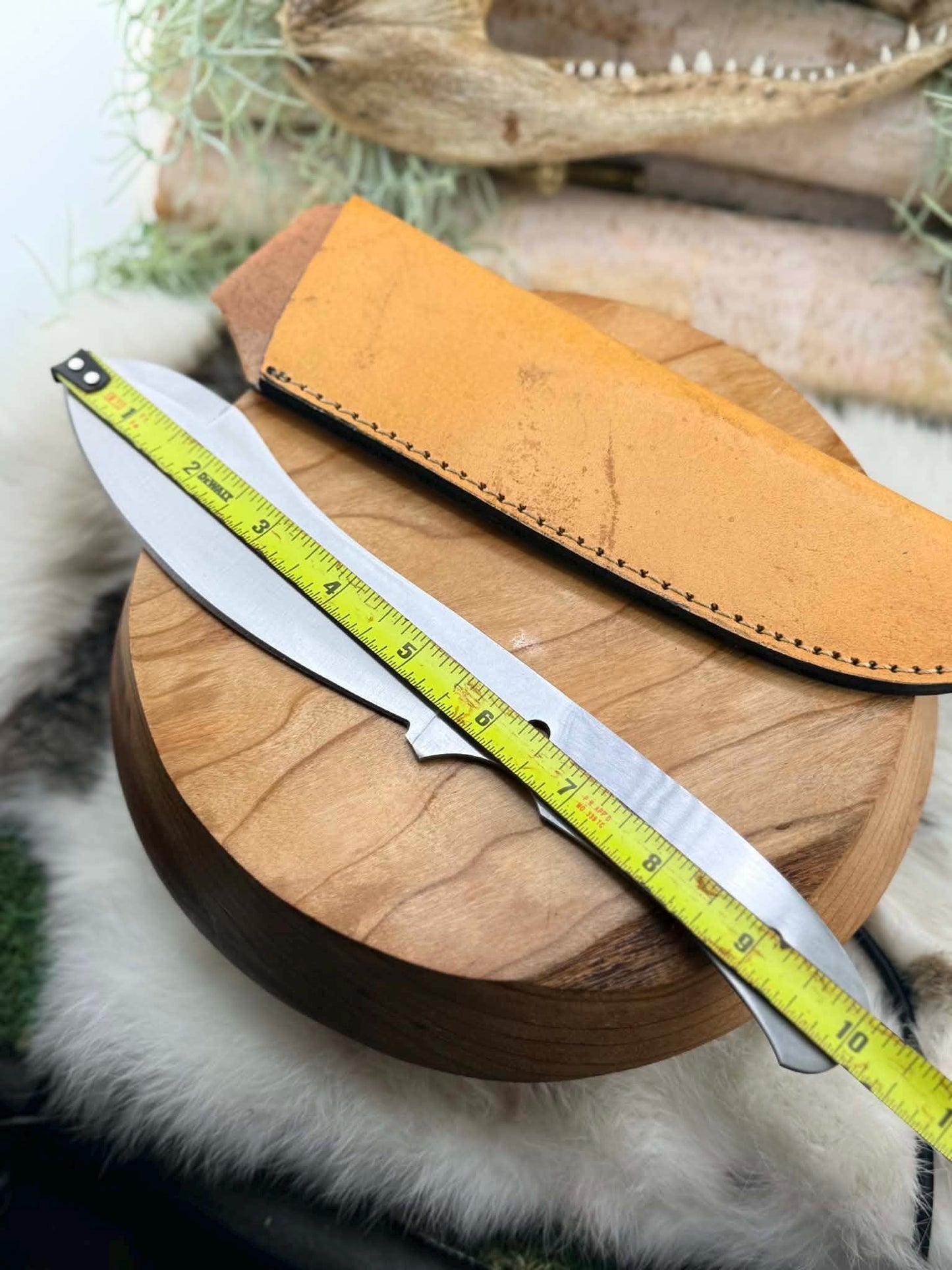 Nessmuk Fixed Blade Knife Blank - 440C Bushcraft Camping Skinner DIY Kit