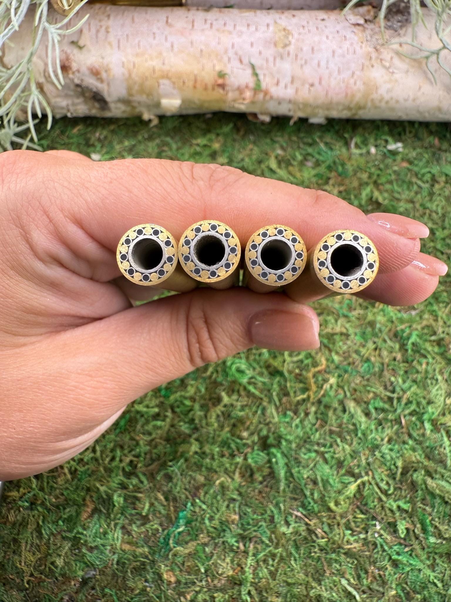 mosaic pin | custom knife making supply | 3/8 x 3 | unique lanyard hole pins