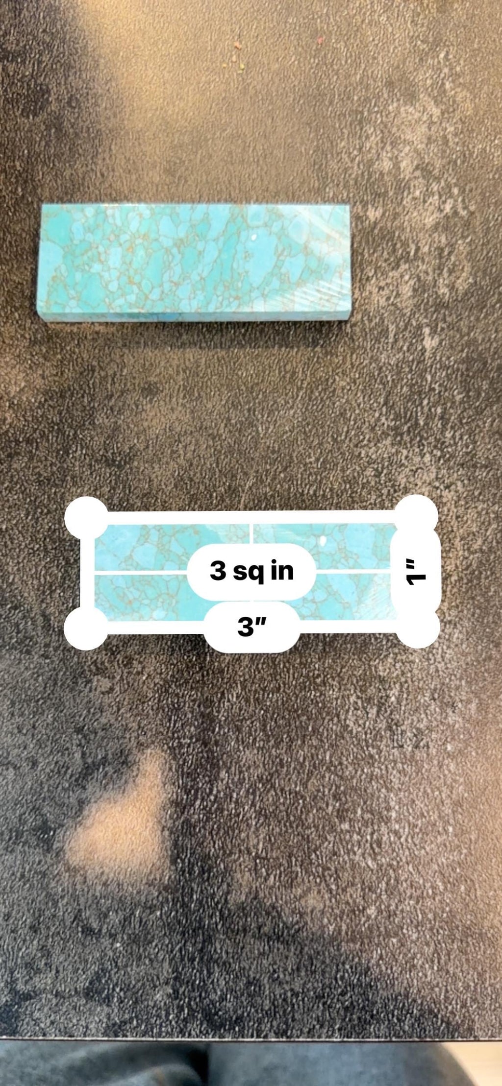 Turquoise stone Knife Handle Inlay Pair: Artisan Knife Scale Material