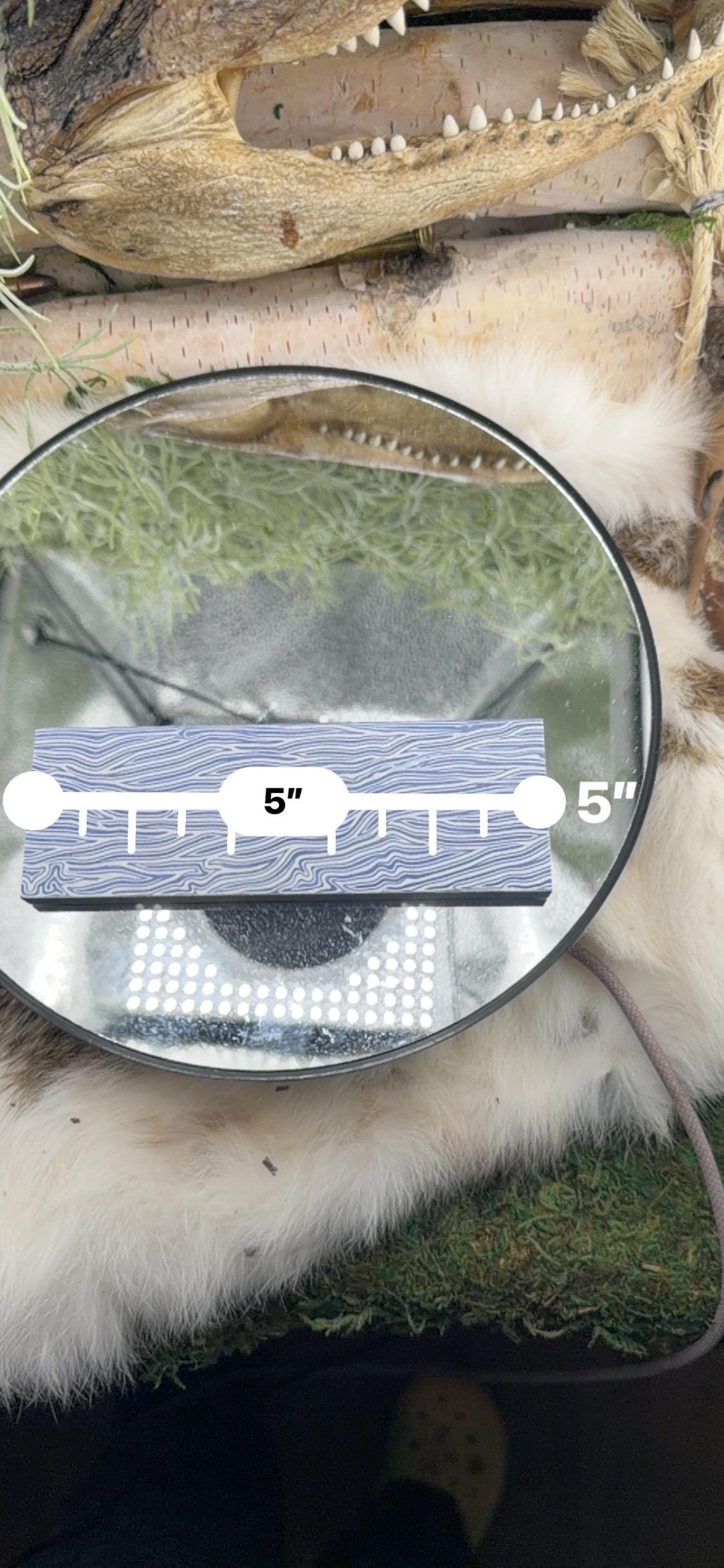 Blue White G10 Knife Scales – Layered Composite Handle Material Slabs