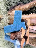 Turquoise stone Knife Handle Inlay Pair: Artisan Knife Scale Material