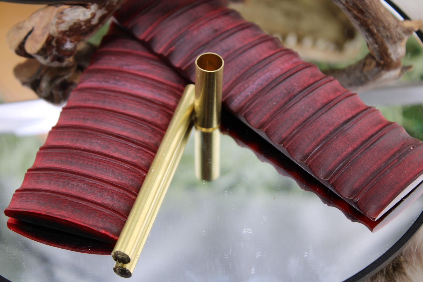 DIY Nesmuk Knife Making Kit10: Camel Bone Scales, Brass Pins, Sheath  Bushcraft Blade Build