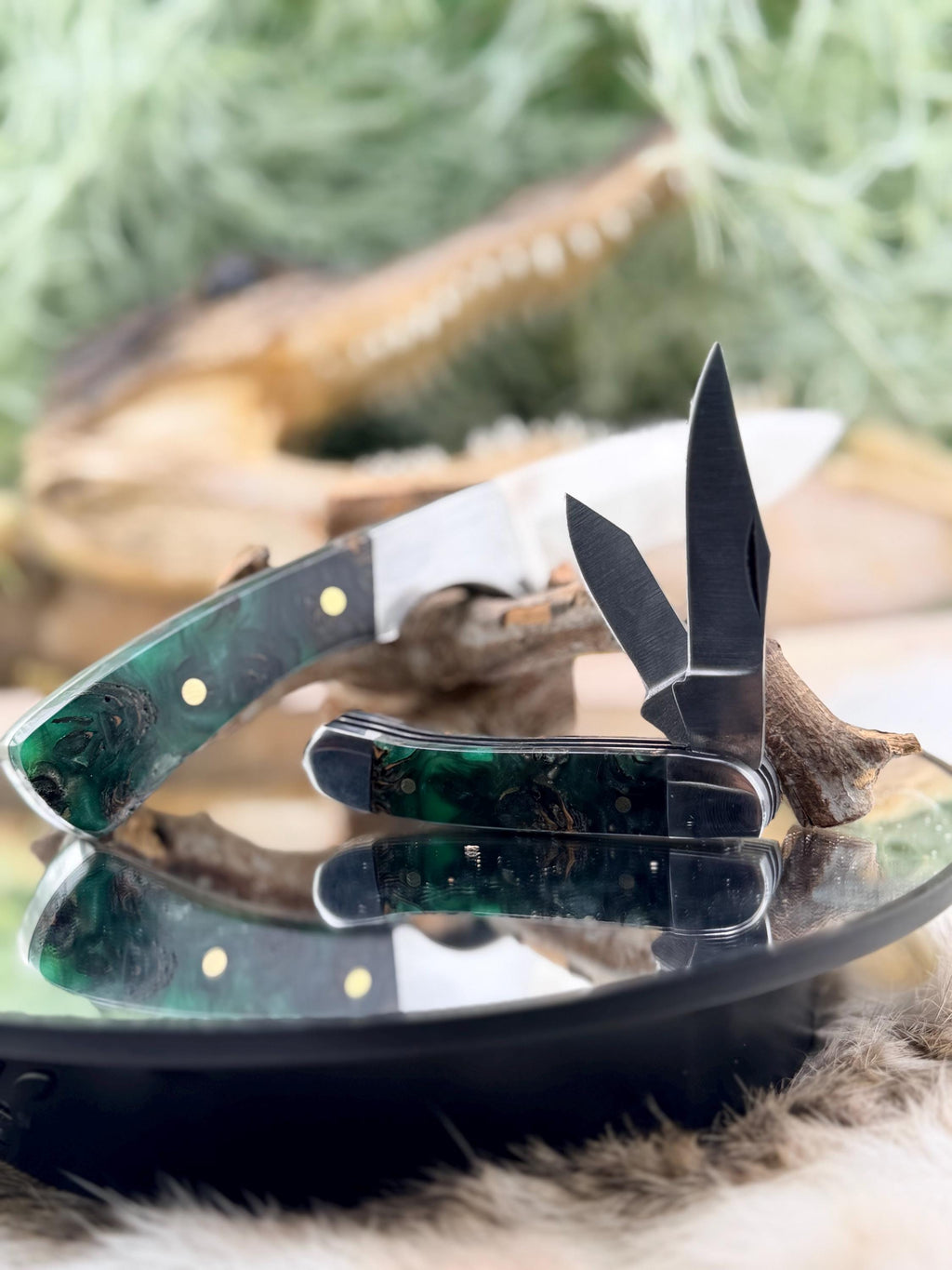 Drop Point & Peanut Pocketknife Set