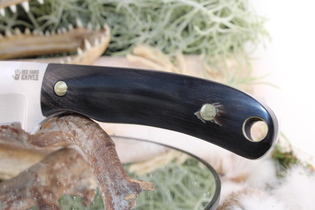 Nesmuk with Black & White Buffalo Horn, Hollow Lanyard
