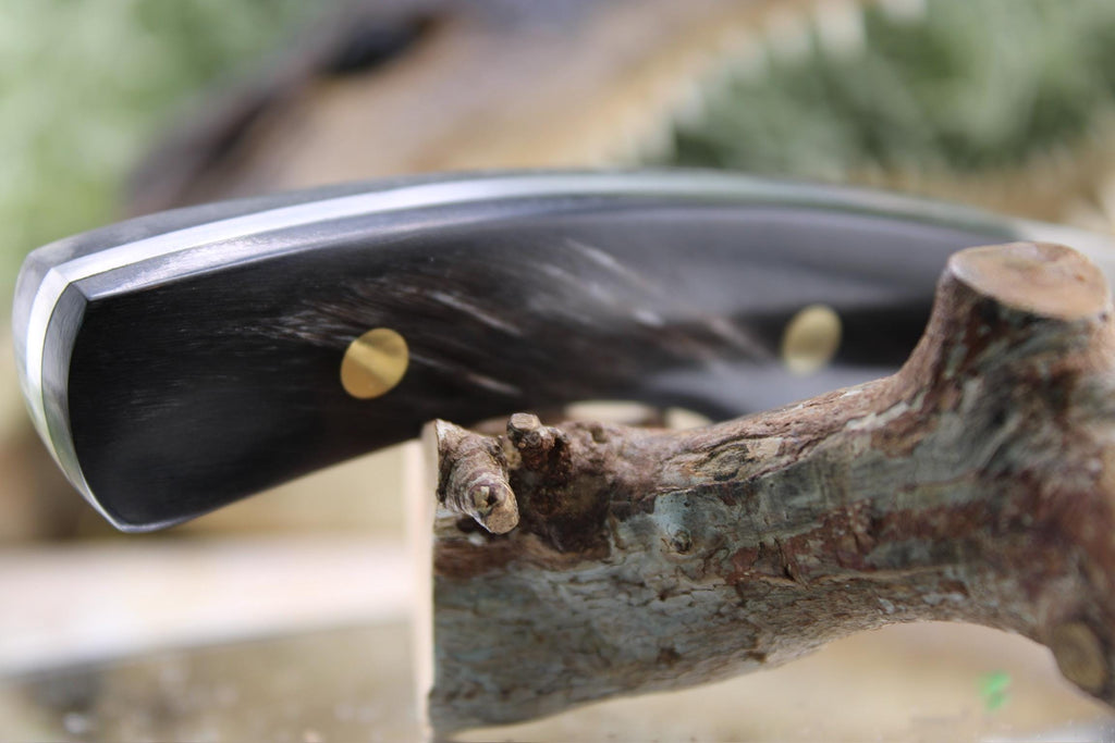 Harpoon Hunter with Black & White Buffalo Horn