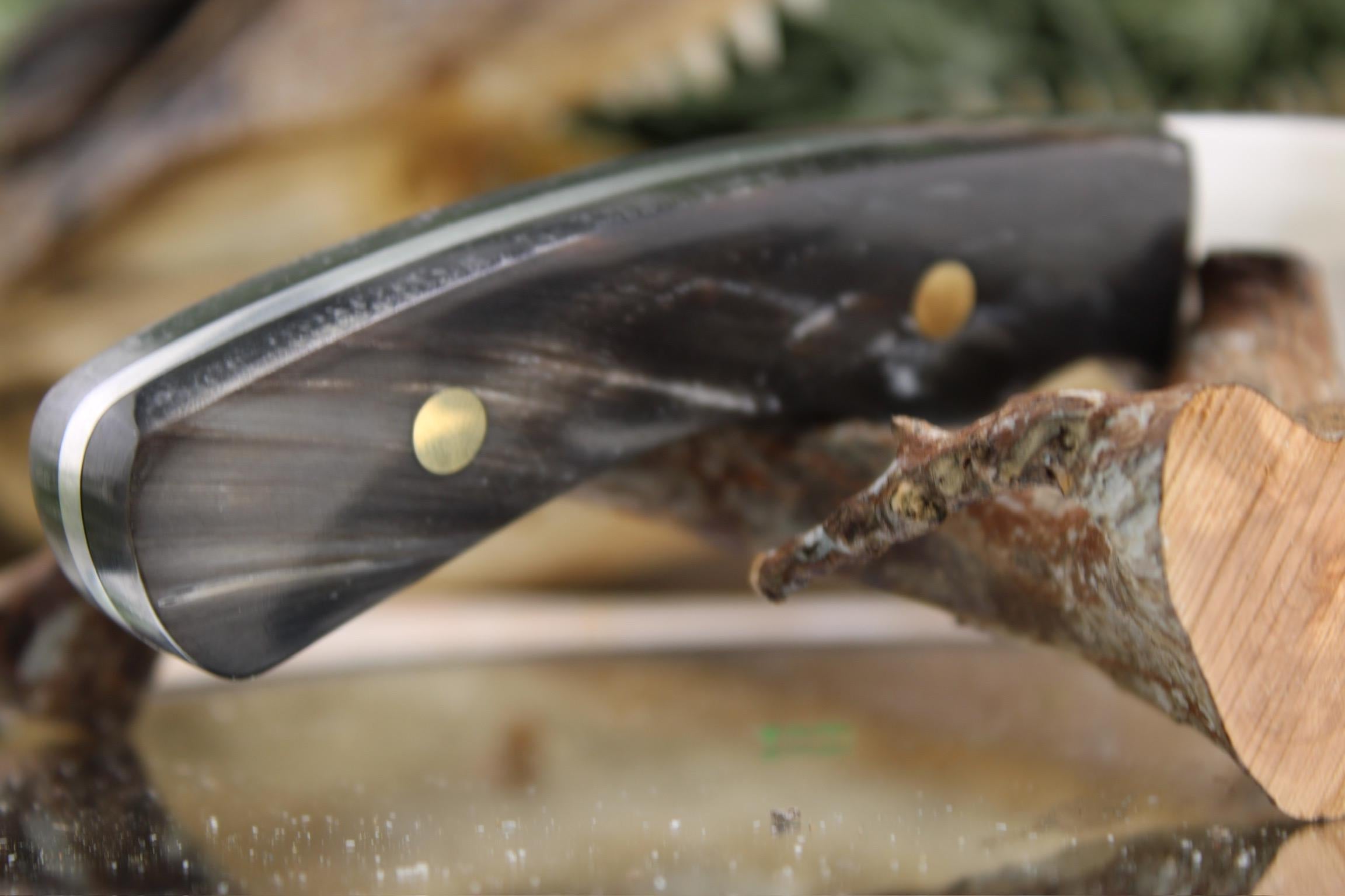 Harpoon Hunter with Black & White Buffalo Horn