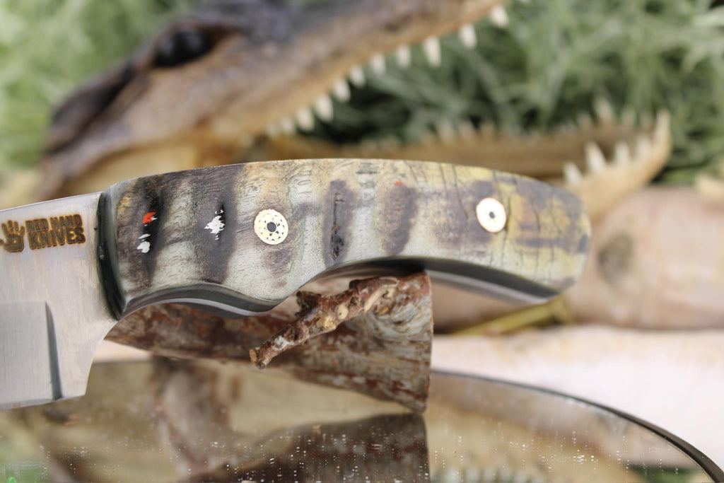 Harpoon Hunter with Natural Ram Horn & Mosaic Pins