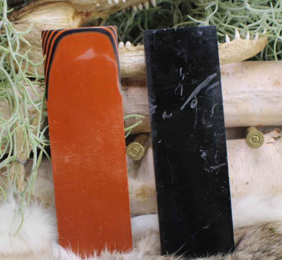 Burnt Orange and black G10 6.25 x 2 x 1/4 inch